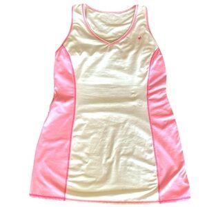 Vintage 1990s Lilly Pulitzer White  Pink Tennis Dress